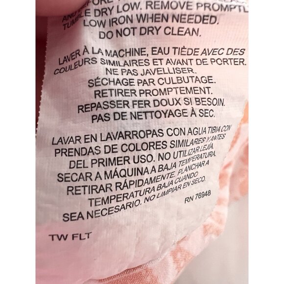 SEAHORSE Twin Flat Sheet Poppy & Fritz Orange White Beach House Kids Bedding - Picture 4 of 4